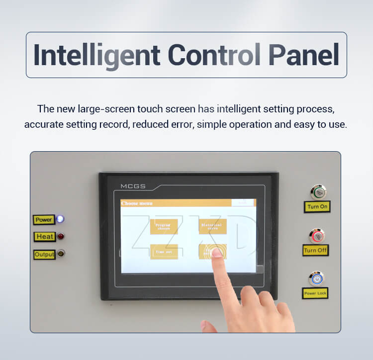 Muffle furnace operation panel